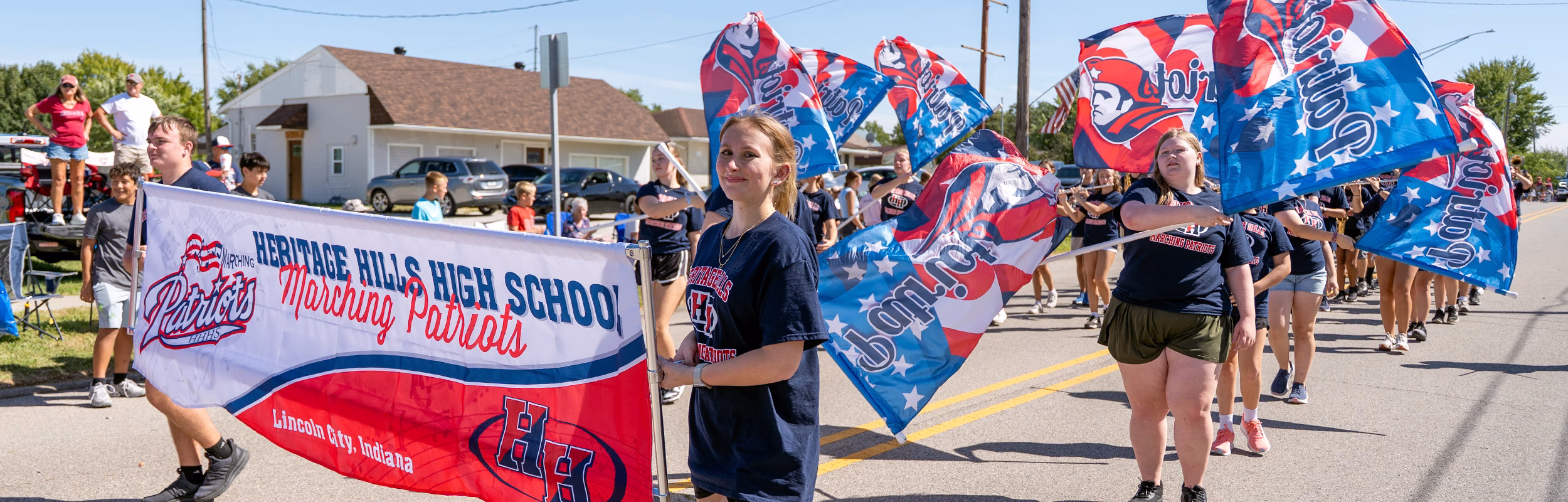 Heritage Hills Marching Patriots at Dale Fall Fest