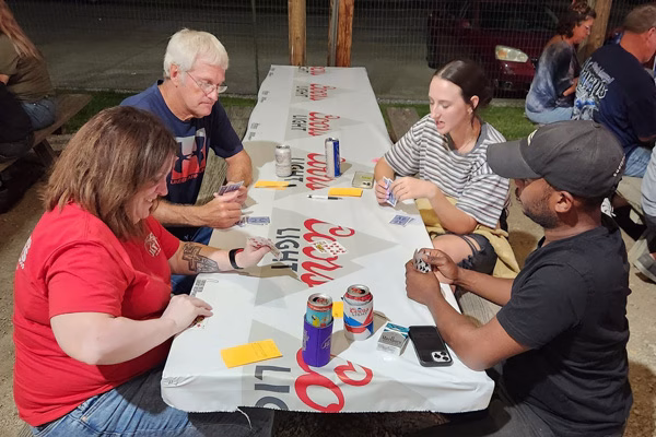 Euchre tournament at Dale Fall Fest